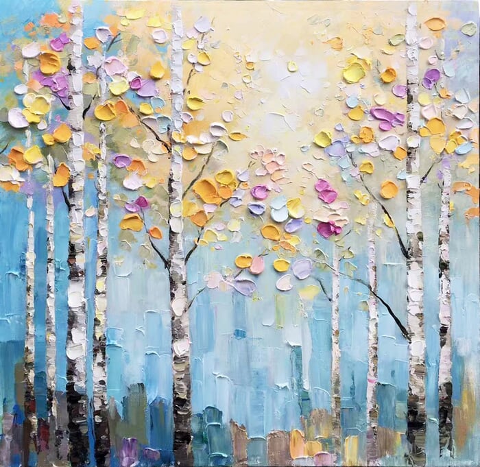 Birch trees forrest 1631 by Jingshen You