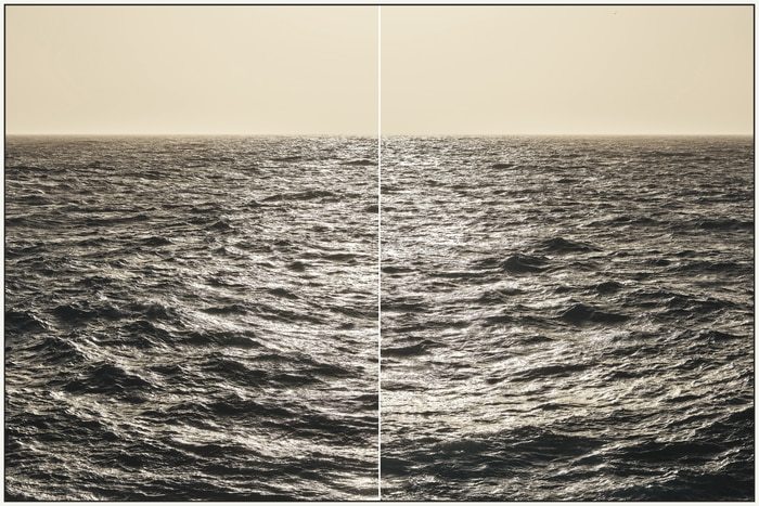Lampedusa Seascape Diptych #275-76 par Filippo Brancoli Pantera