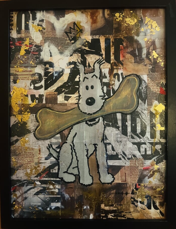 Milou et son fameux os ! von ART'MONY