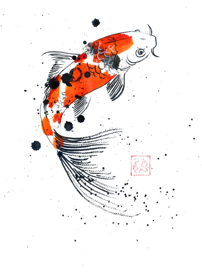 koi tancho by Péchane