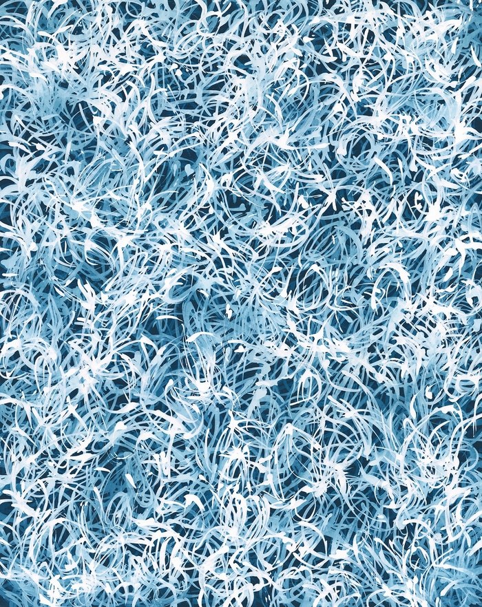 Blue Chiffon No.8 - Expanded Veil von Sara Richardson