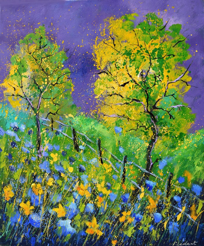 Two trees in summer von Pol Ledent