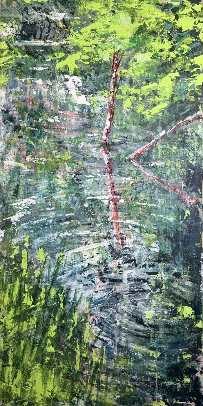 Waiting nearby the river by Sabine Rusch