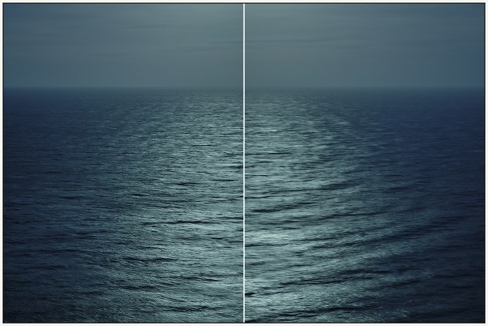Lampedusa Seascape Diptych #93-94 von Filippo Brancoli Pantera
