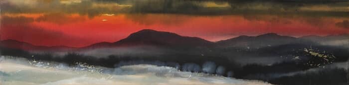 Soir d'hiver dans les Vosges von Magalie Ors